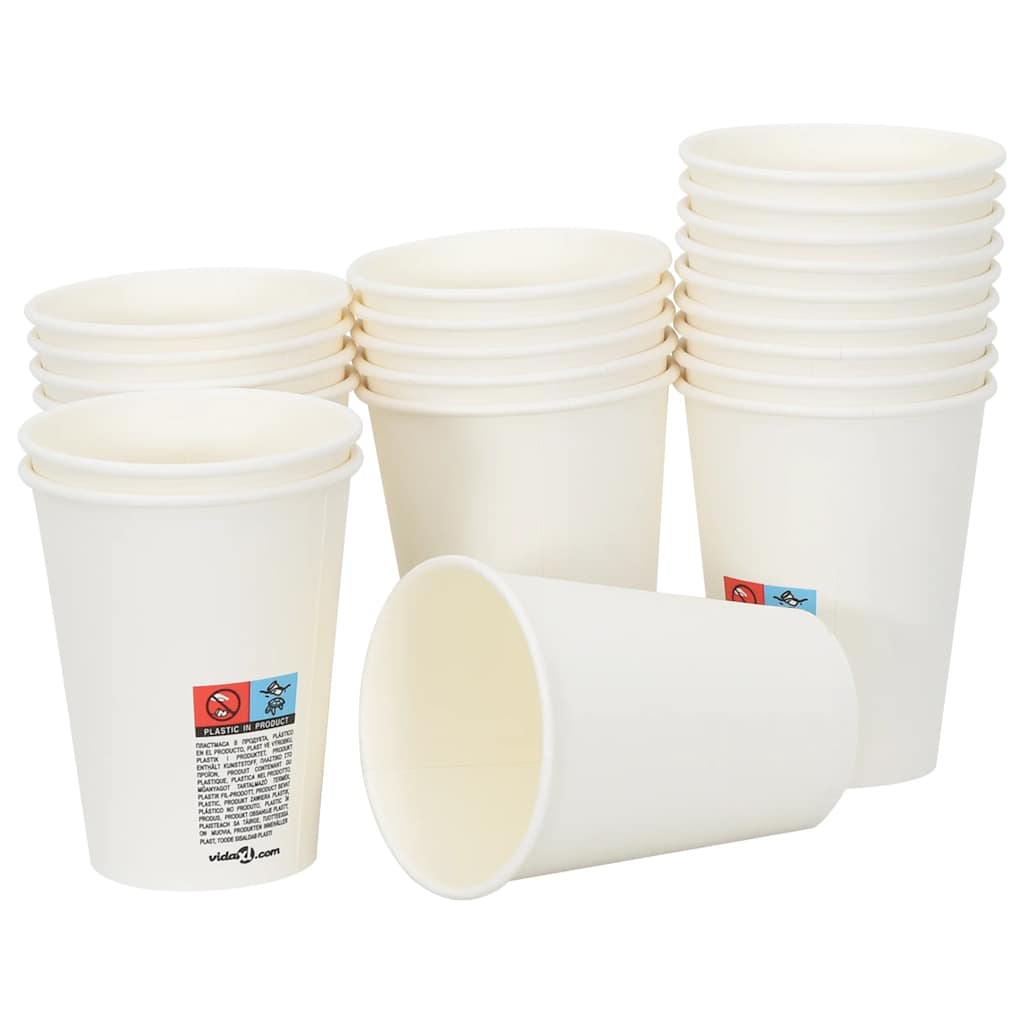 Papieren koffiekopjes met deksel 1000 st 12oz 300 ml