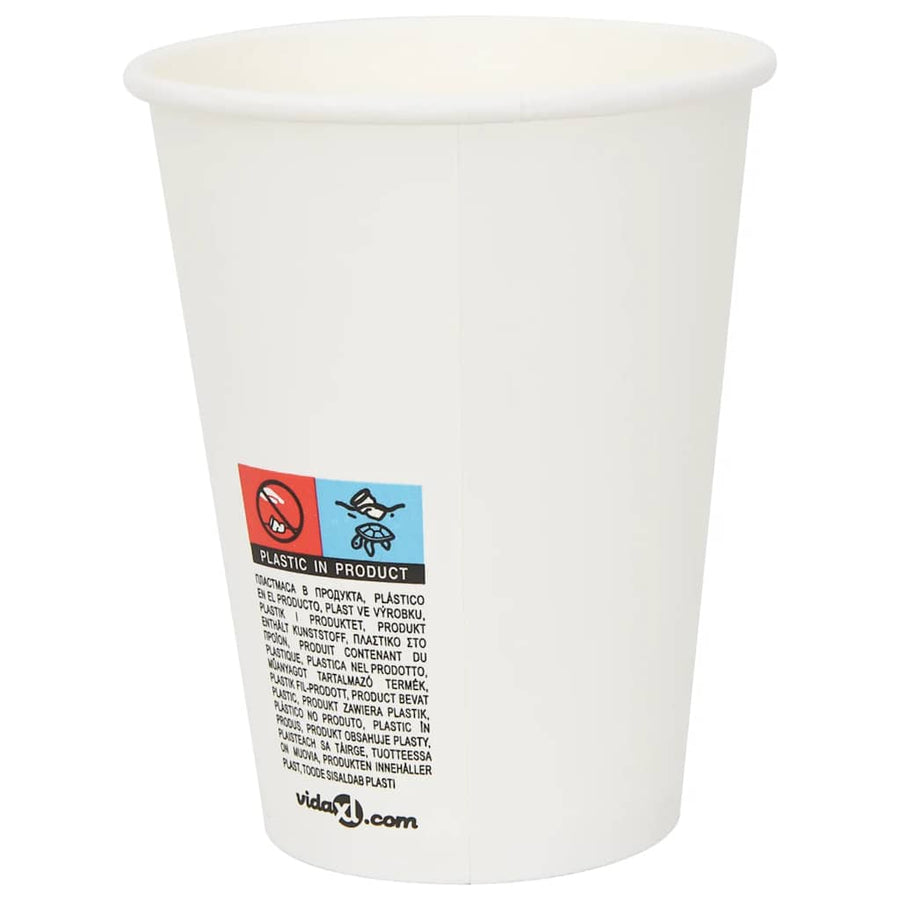 Papieren koffiekopjes met deksel 1000 st 12oz 300 ml
