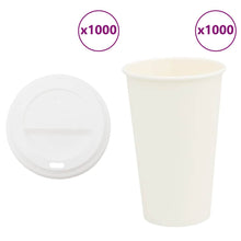 Papieren koffiekopjes met deksel 1000 st 16oz 400 ml