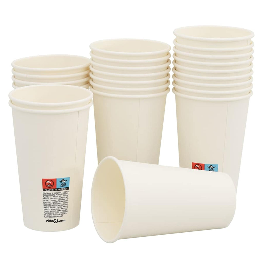 Papieren koffiekopjes met deksel 1000 st 16oz 400 ml