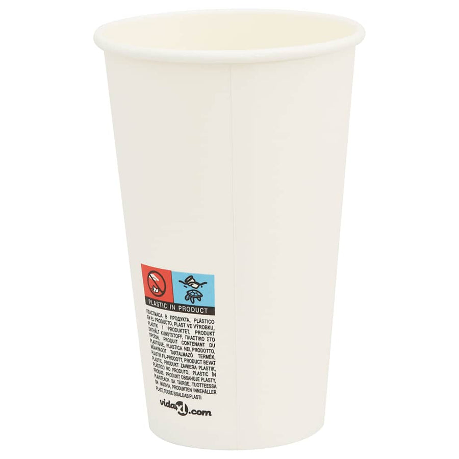 Papieren koffiekopjes met deksel 1000 st 16oz 400 ml