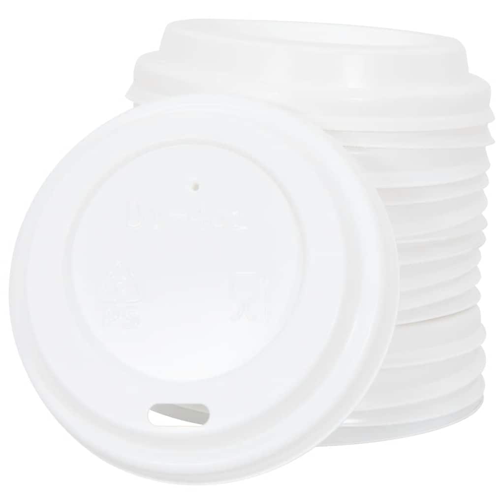 Papieren Koffiekopjes Met Deksel 1000 St 4Oz 100 ml