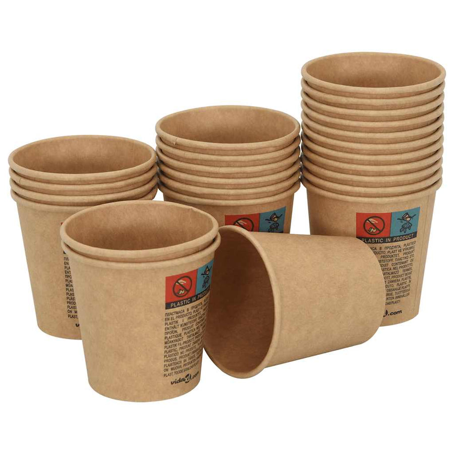 Papieren Koffiekopjes Met Deksel 1000 St 4Oz 100 ml