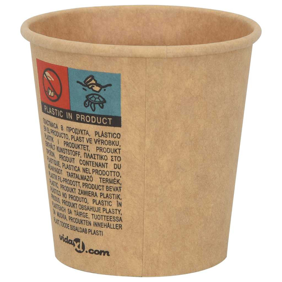 Papieren Koffiekopjes Met Deksel 1000 St 4Oz 100 ml