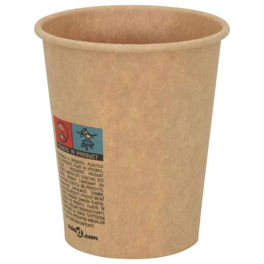 Papieren koffiekopjes met deksel 1000 st 8oz 200 ml