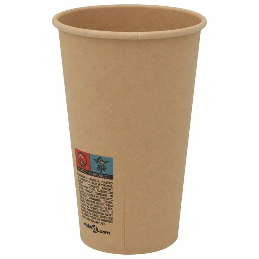 Papieren koffiekopjes met deksel 1000 st 16oz 400 ml