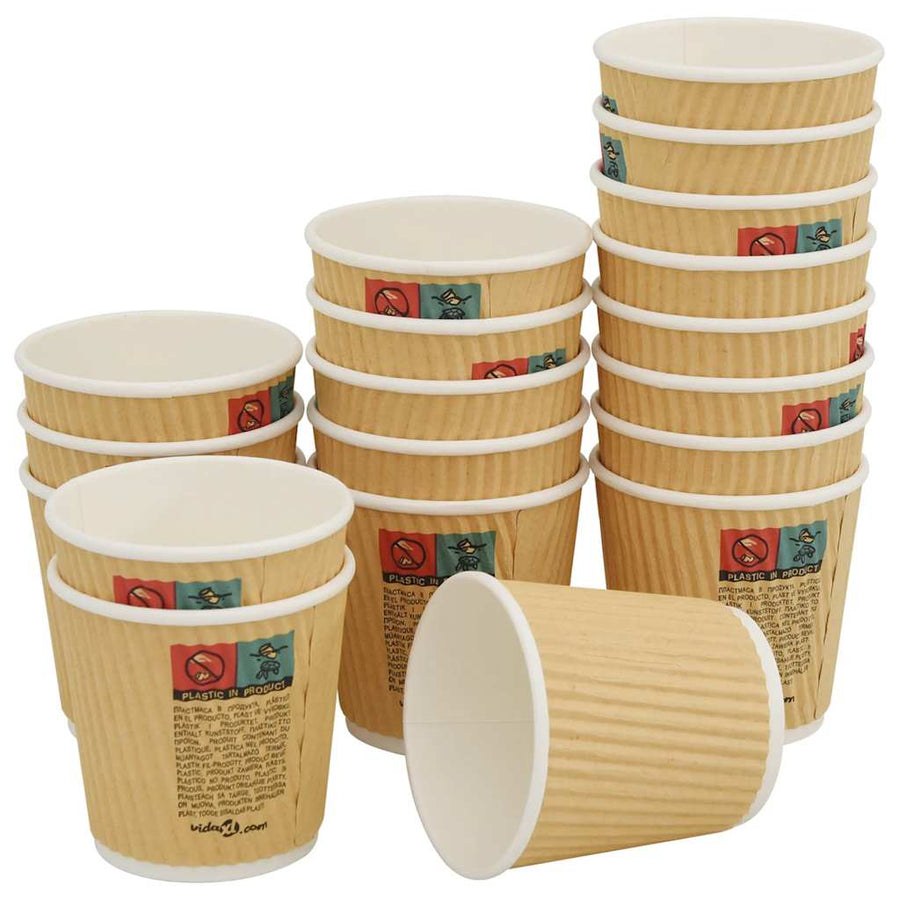 Papieren Koffiekopjes Met Deksel 1000 St 4Oz 100 ml