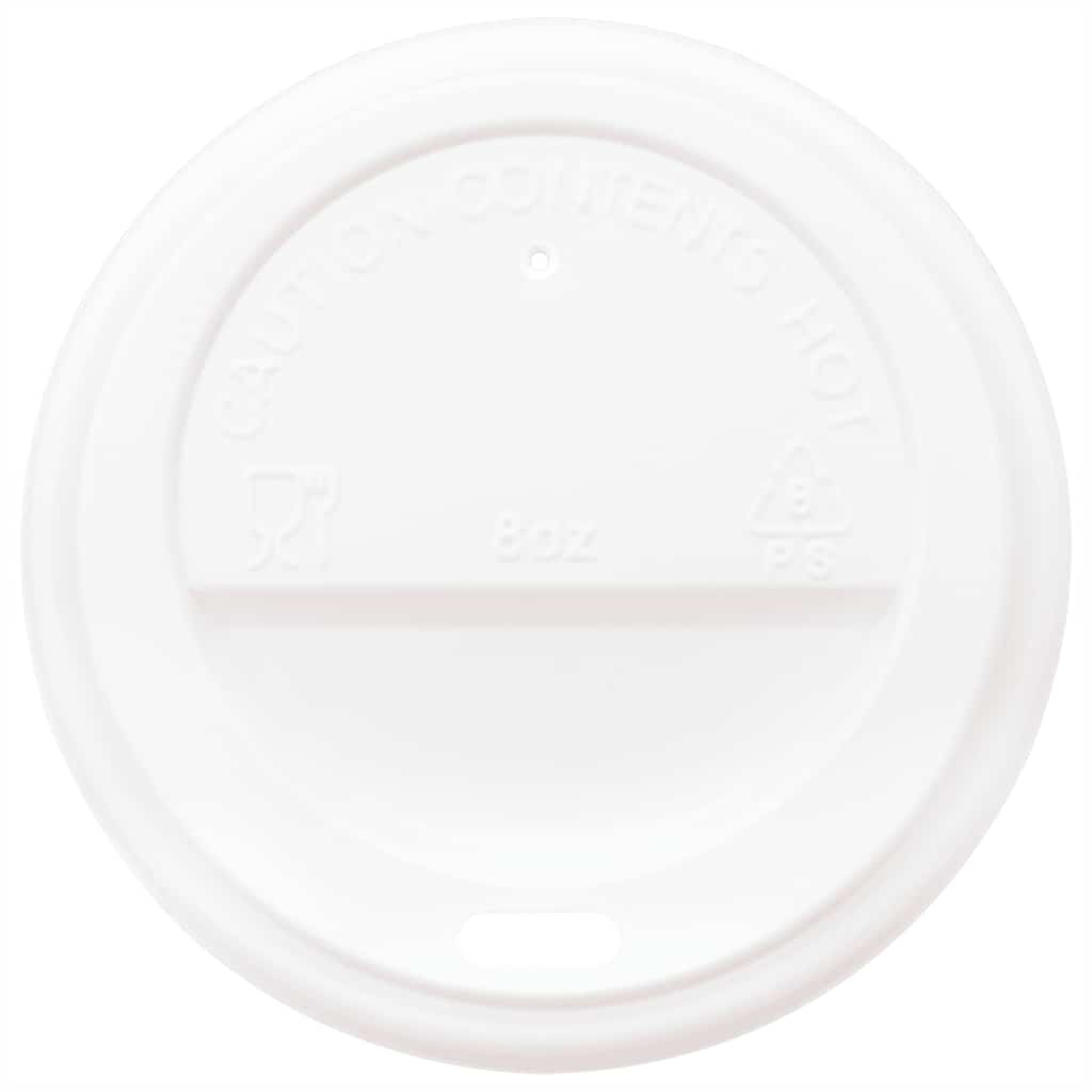 Papieren koffiekopjes met deksel 1000 st 8oz 200 ml