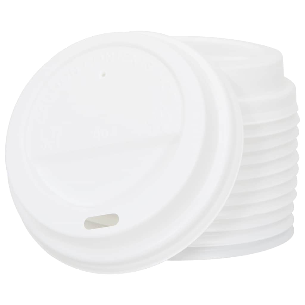Papieren koffiekopjes met deksel 1000 st 8oz 200 ml