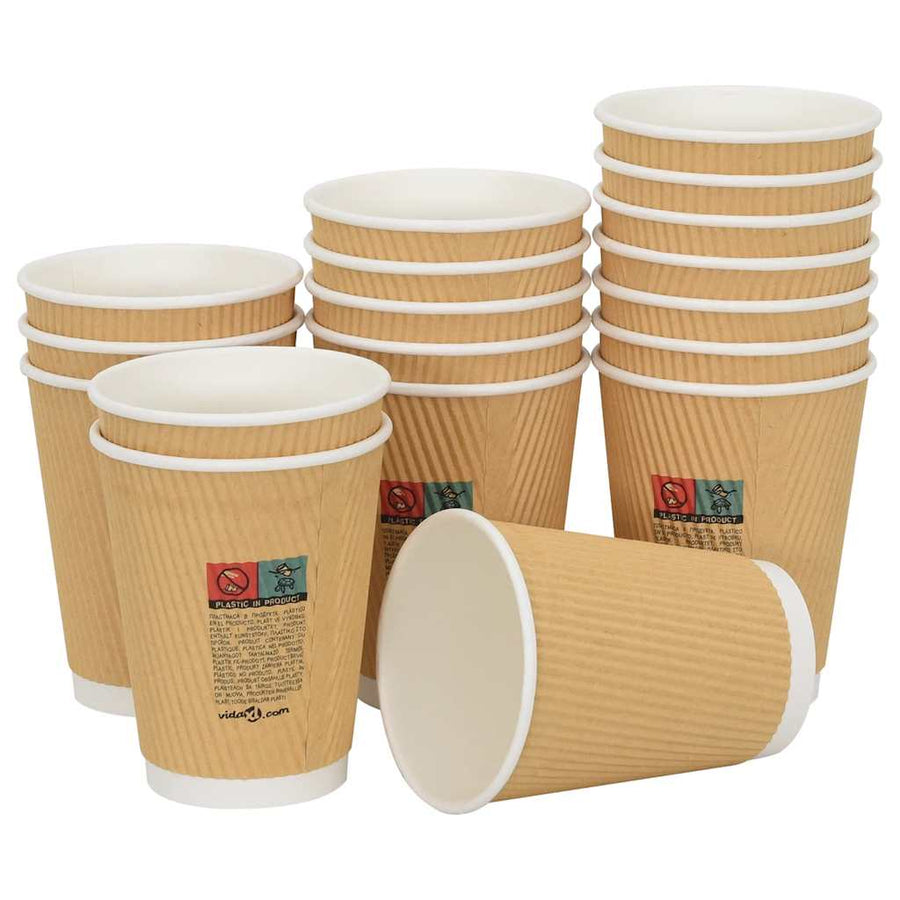 Papieren koffiekopjes met deksel 1000 st 12oz 300 ml