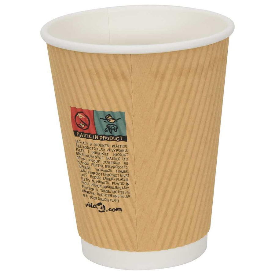 Papieren koffiekopjes met deksel 1000 st 12oz 300 ml