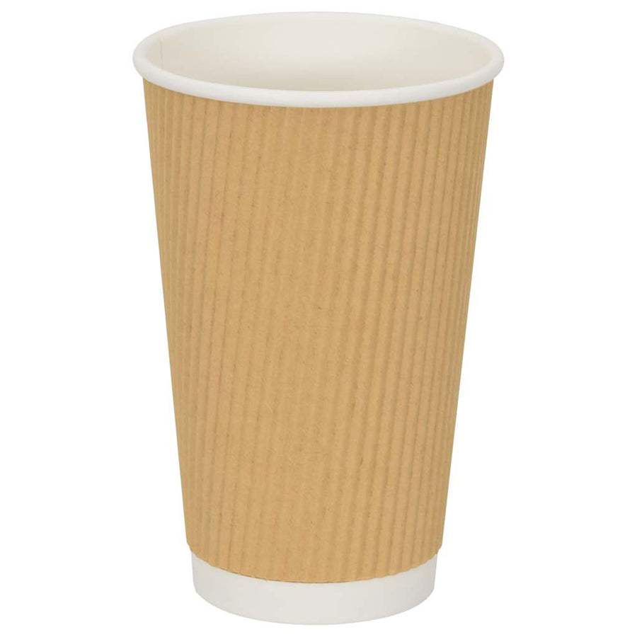 Papieren koffiekopjes met deksel 1000 st 16oz 400 ml