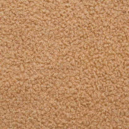 Bureaustoel beige gekrulde wolachtige stof