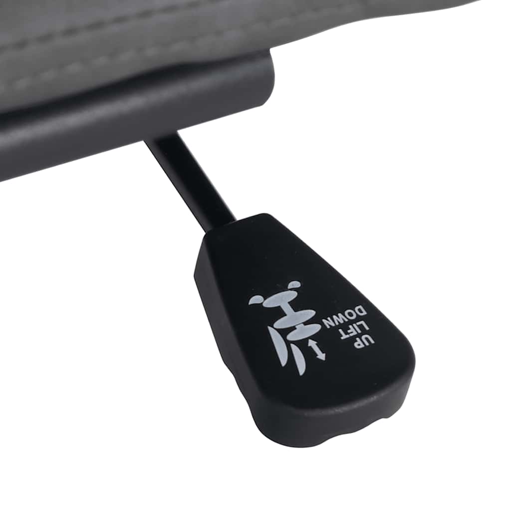 Kantoorstoel draaibaar stof lichtgrijs