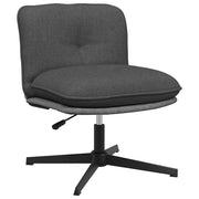 Office chair swivel fabric dark grey