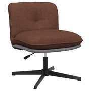 Office chair swivel fabric brown