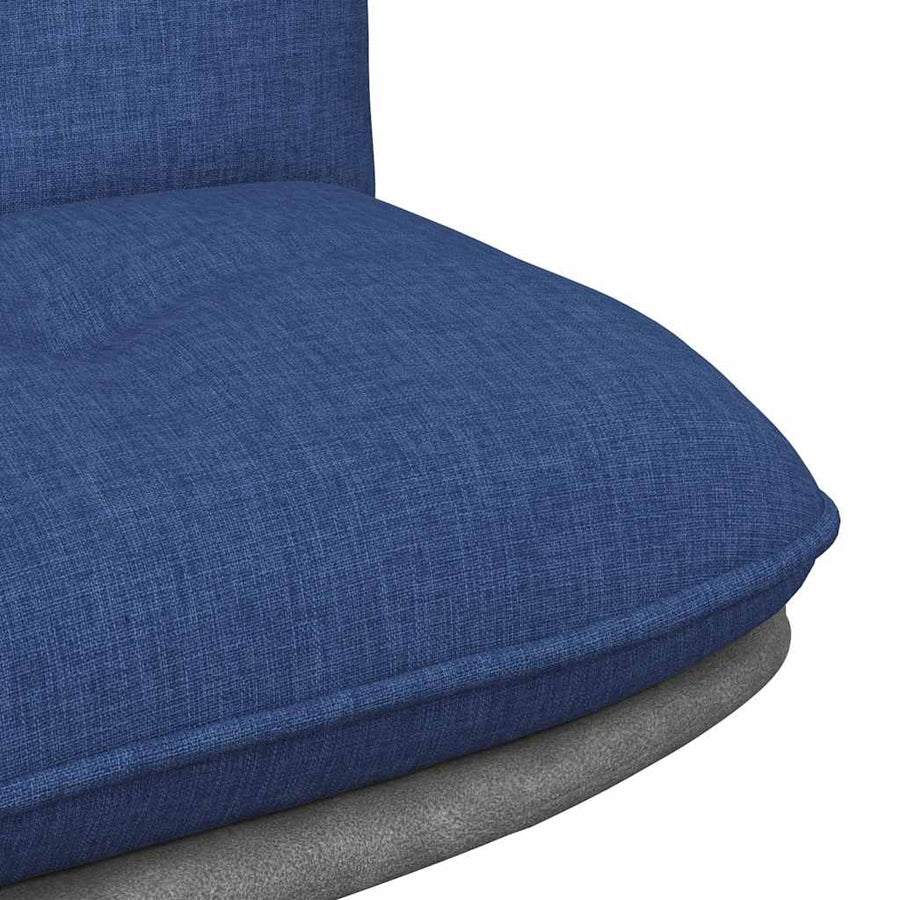 Kantoorstoel draaibaar stof blauw