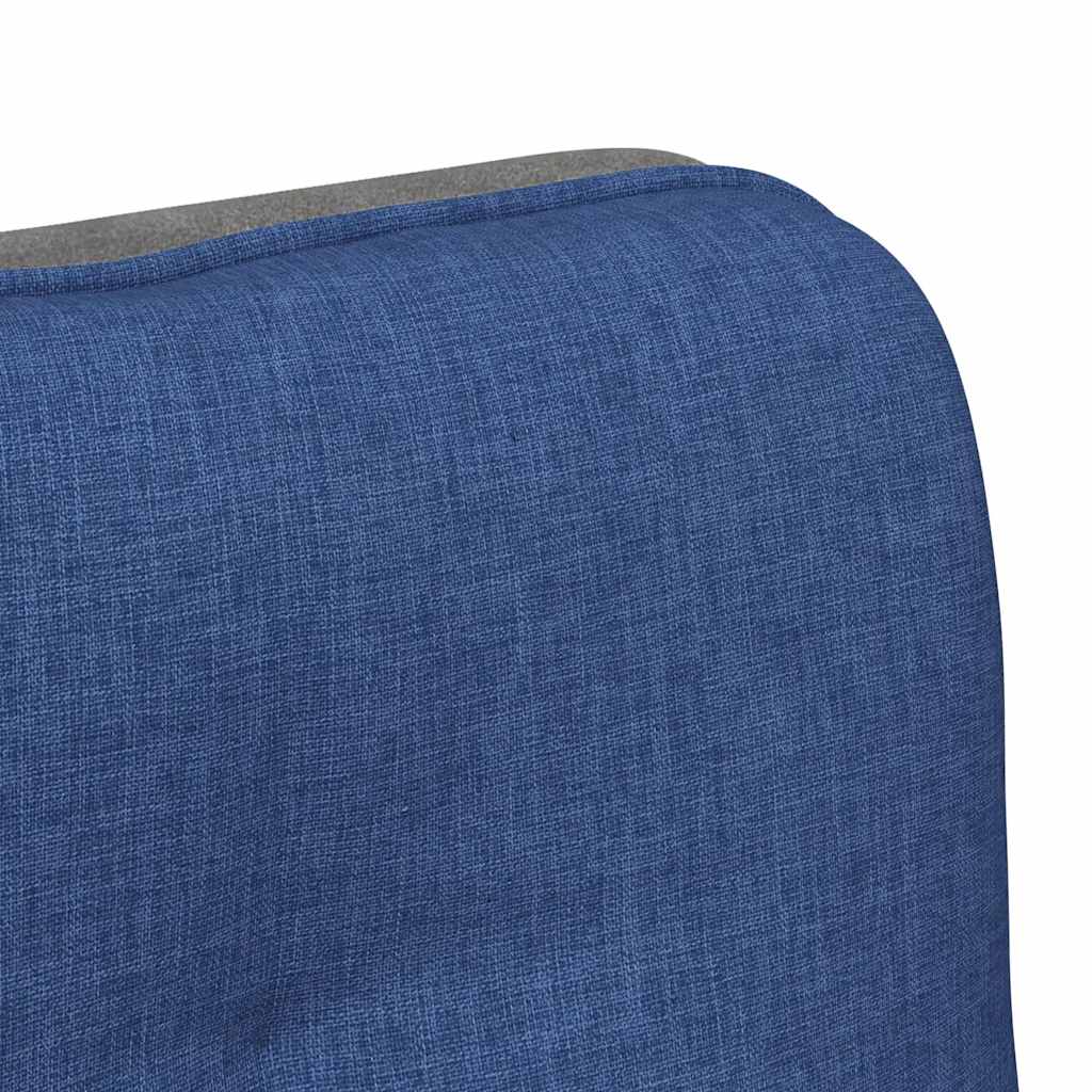 Kantoorstoel draaibaar stof blauw