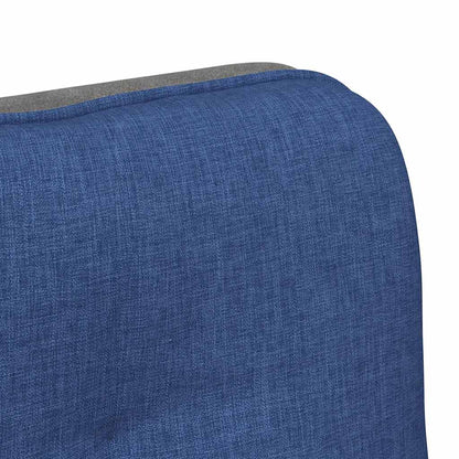 Kantoorstoel draaibaar stof blauw