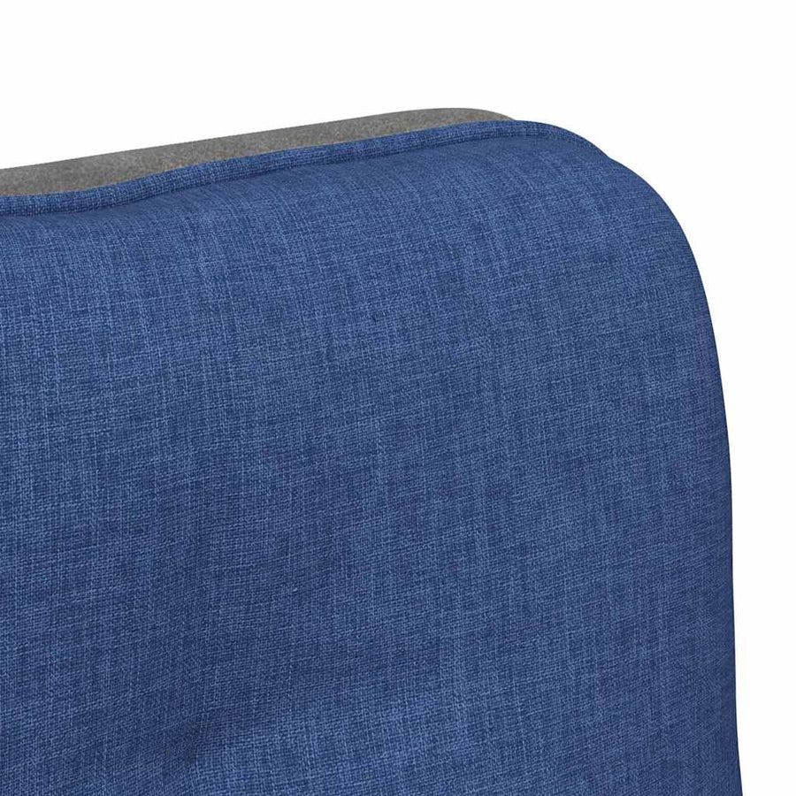 Kantoorstoel draaibaar stof blauw