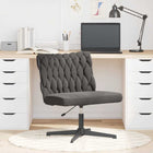 Desk chair dark grey wool-like fabric