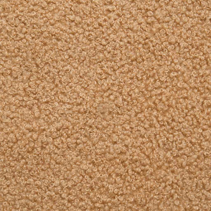 Bureaustoel beige gekrulde wolachtige stof