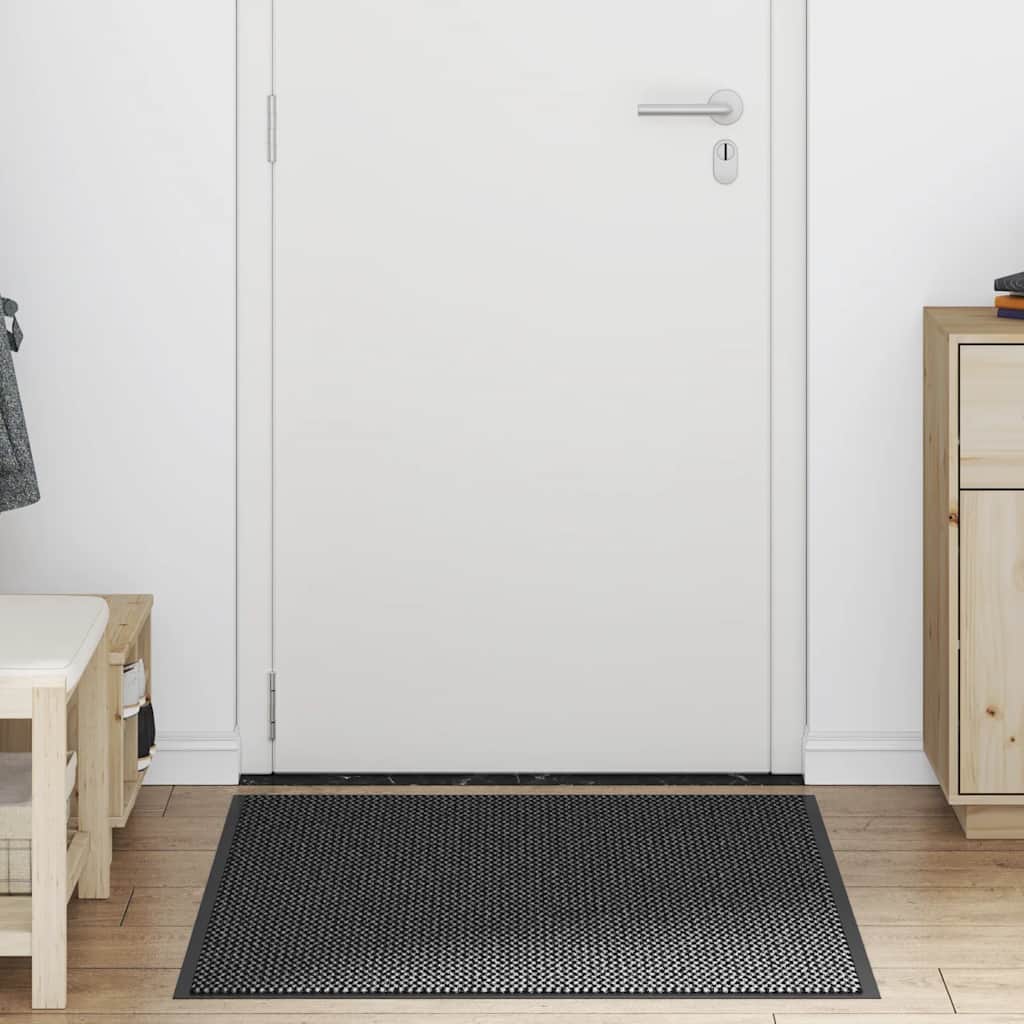 Deurmat 90x120 cm antracietkleurig