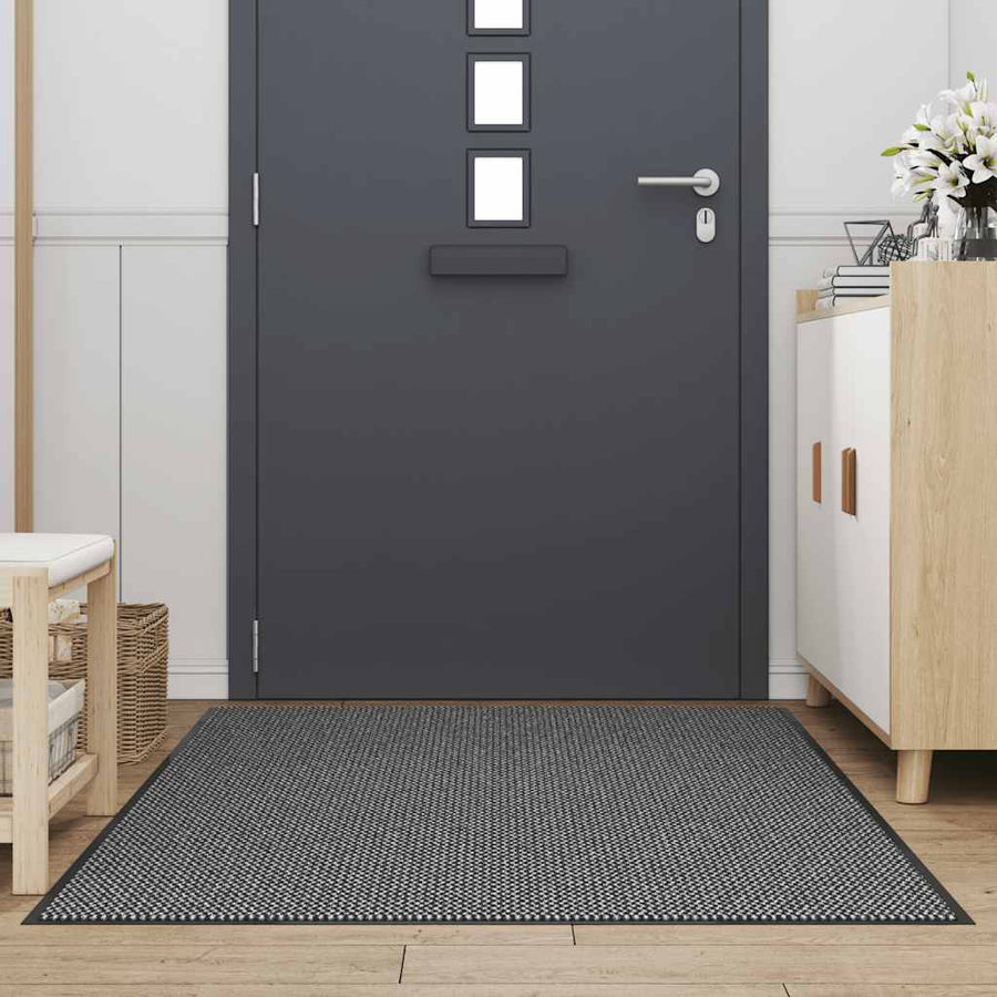 Deurmat 115x200 cm antracietkleurig