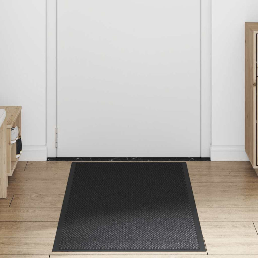Deurmat 60x150 cm zwart