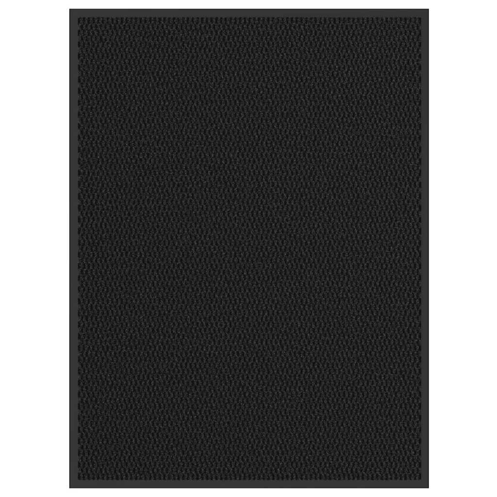 Deurmat 80x120 cm zwart