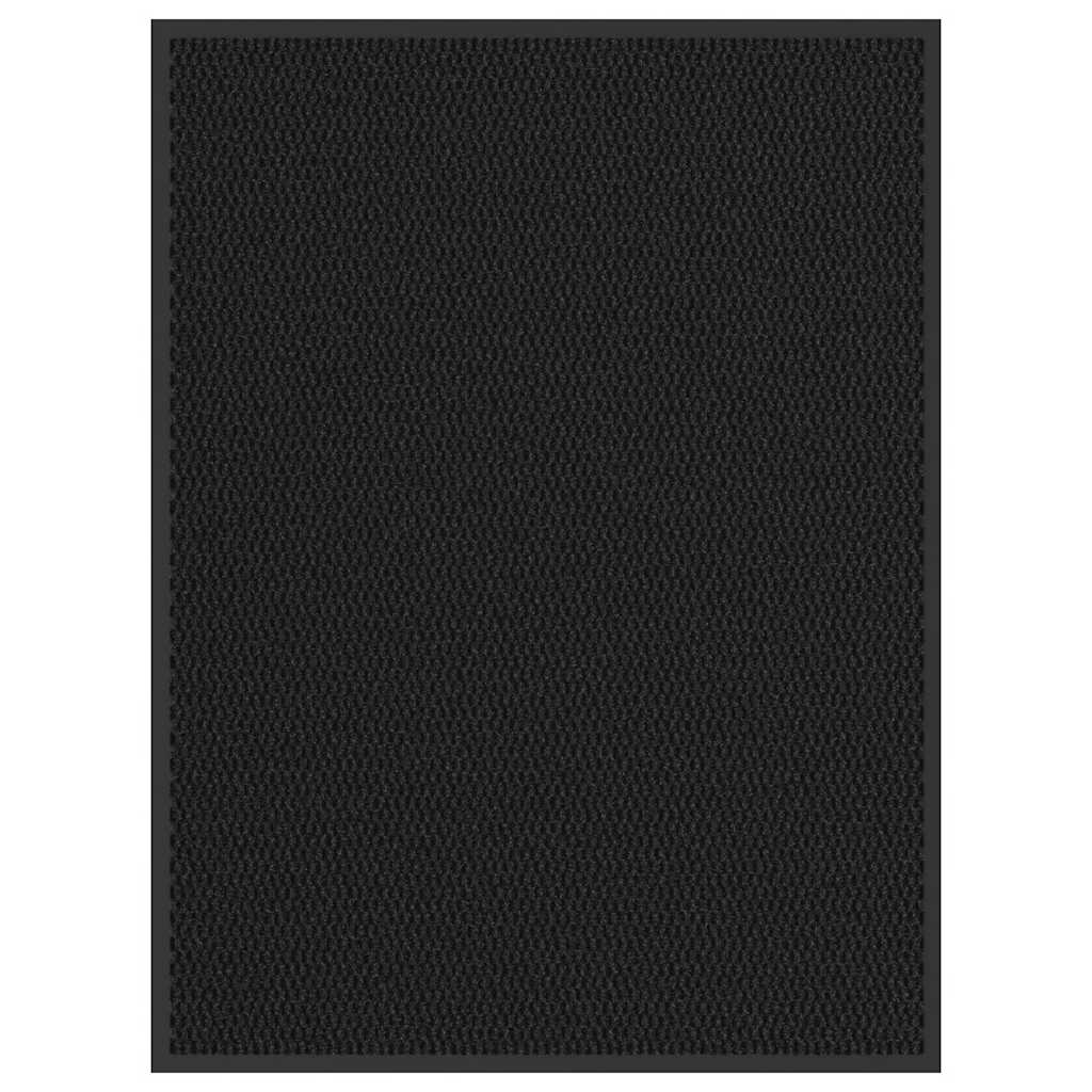 Deurmat 90x120 cm zwart