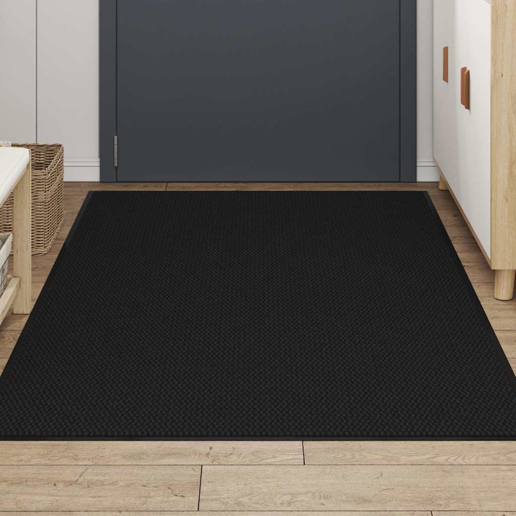 Deurmat 115x200 cm zwart