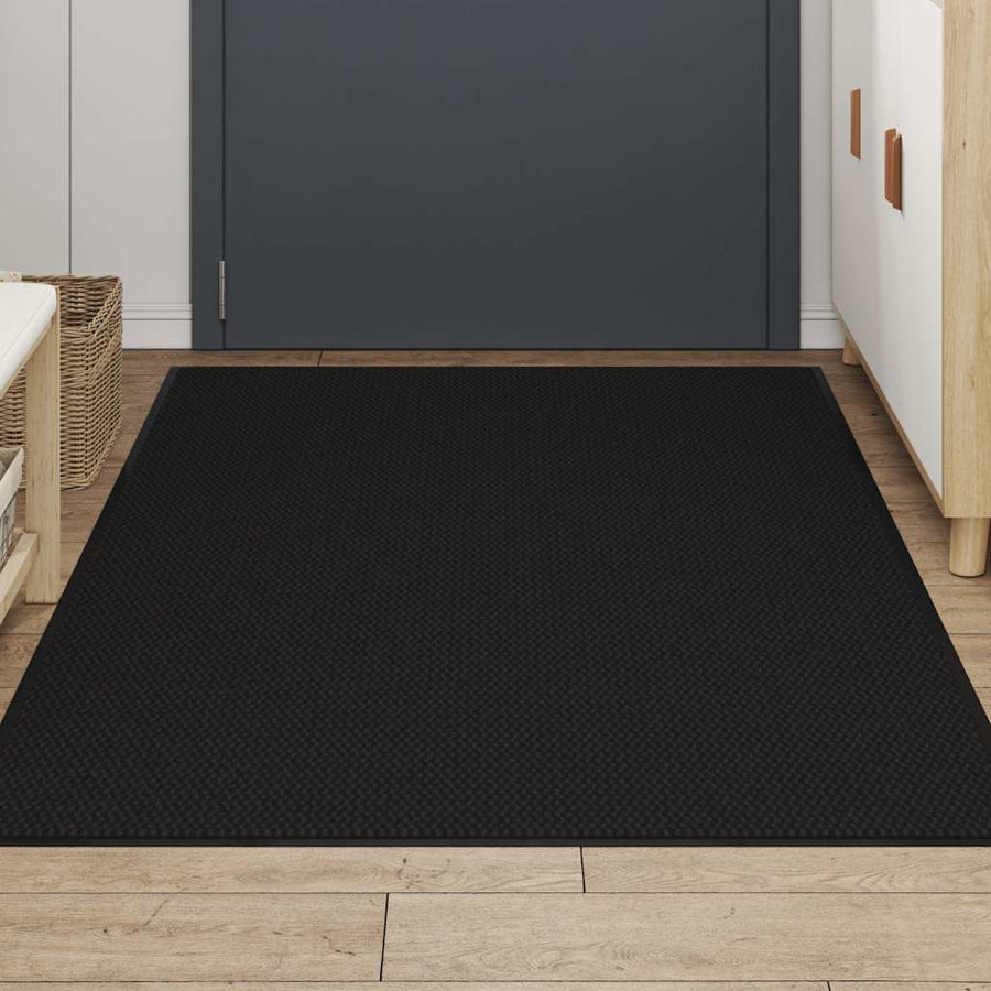 Deurmat 115x200 cm zwart