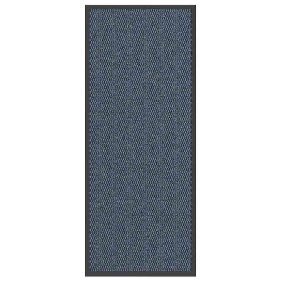 Deurmat 60x150 cm blauw
