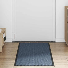 Deurmat 60x150 cm blauw
