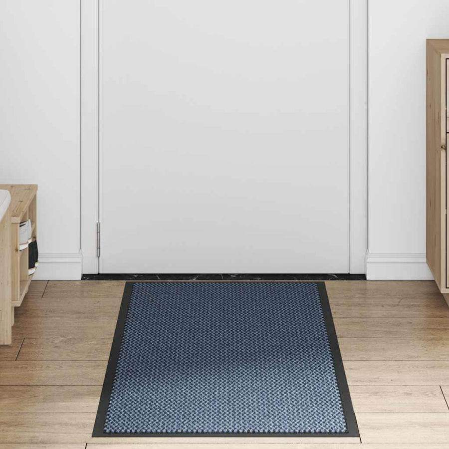 Deurmat 60x150 cm blauw
