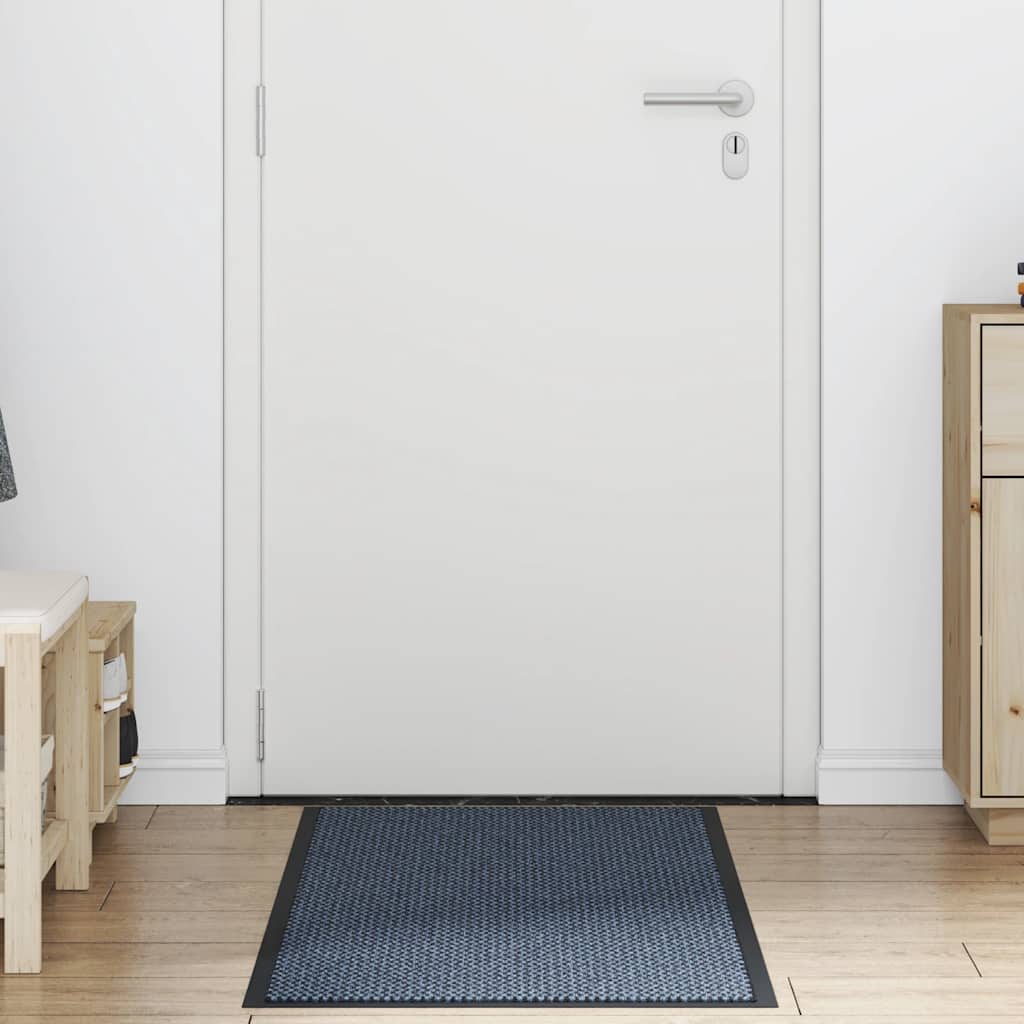 Deurmat 60x150 cm blauw