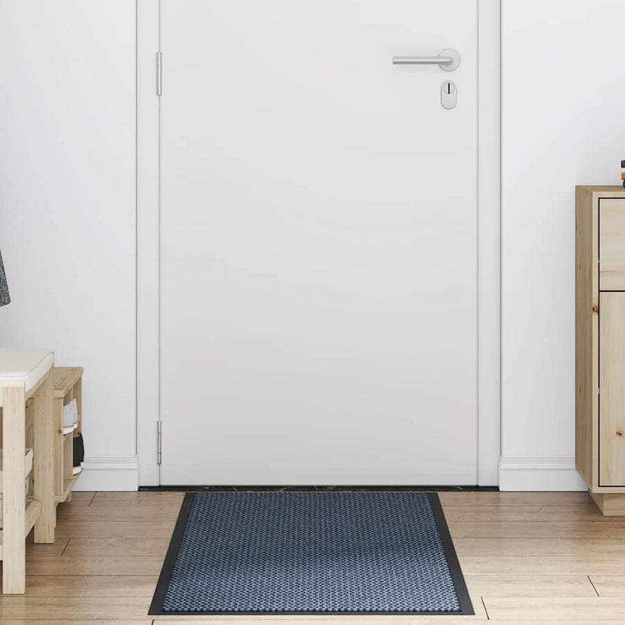 Deurmat 60x150 cm blauw