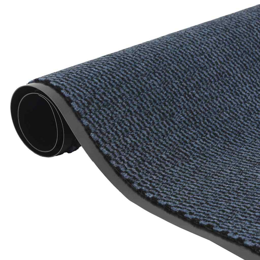 Deurmat 60x150 cm blauw