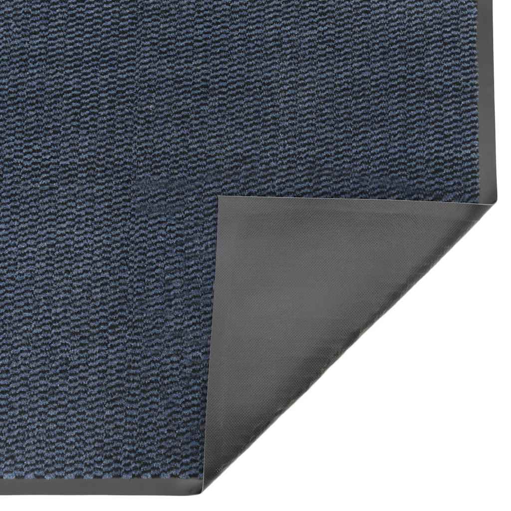 Deurmat 60x150 cm blauw