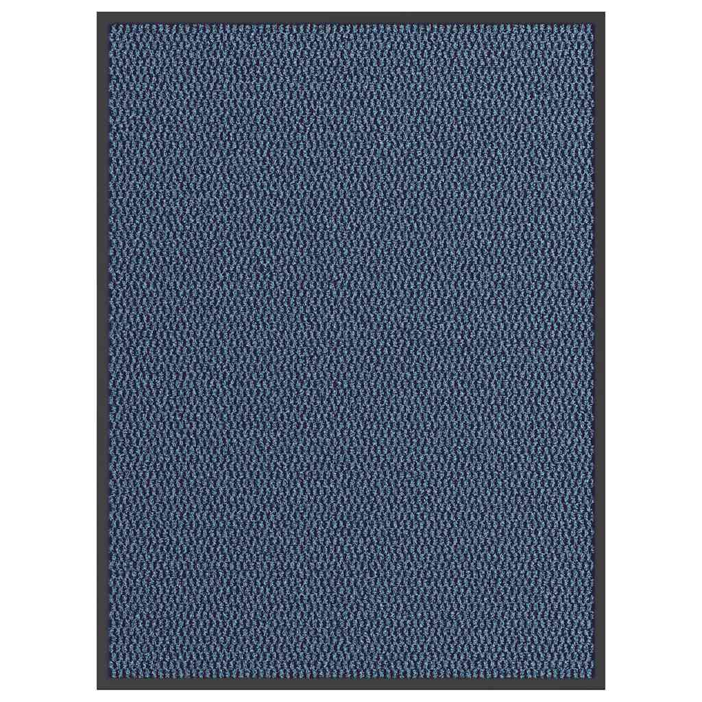 Deurmat 90x120 cm blauw