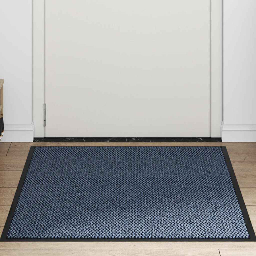 Deurmat 90x120 cm blauw