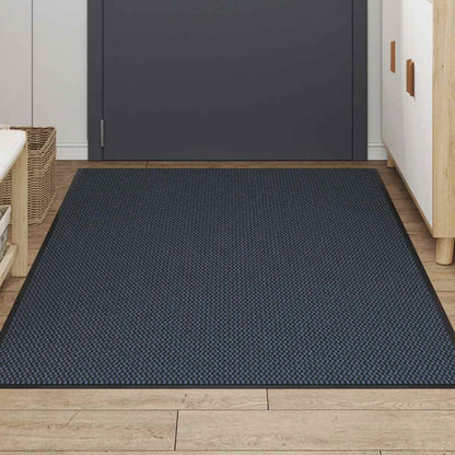 Deurmat 115x200 cm blauw