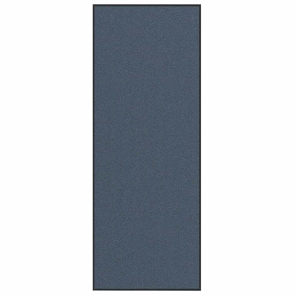 Deurmat 115x300 cm blauw