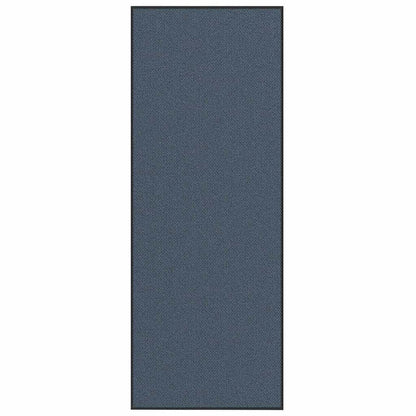 Deurmat 115x300 cm blauw
