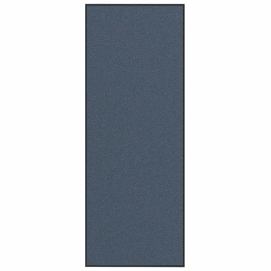 Deurmat 115x300 cm blauw