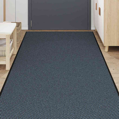 Deurmat 115x400 cm blauw