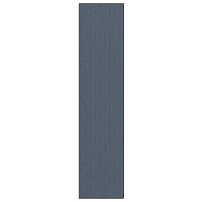 Deurmat 115x500 cm blauw