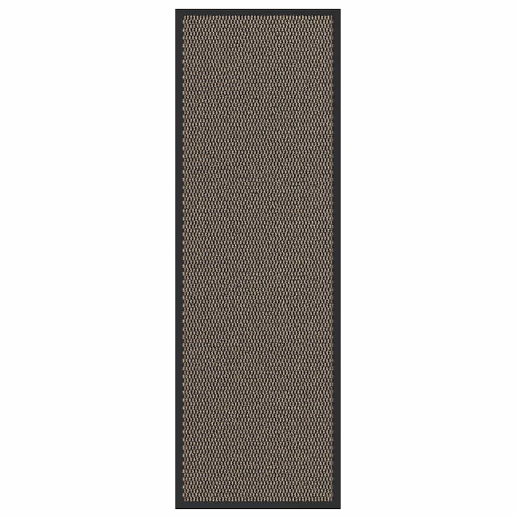 Deurmat 60x180 cm bruin