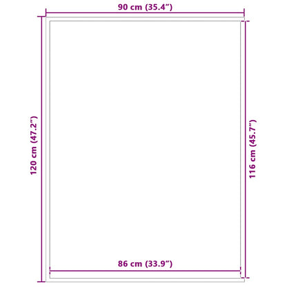 Deurmat 90x120 cm bruin